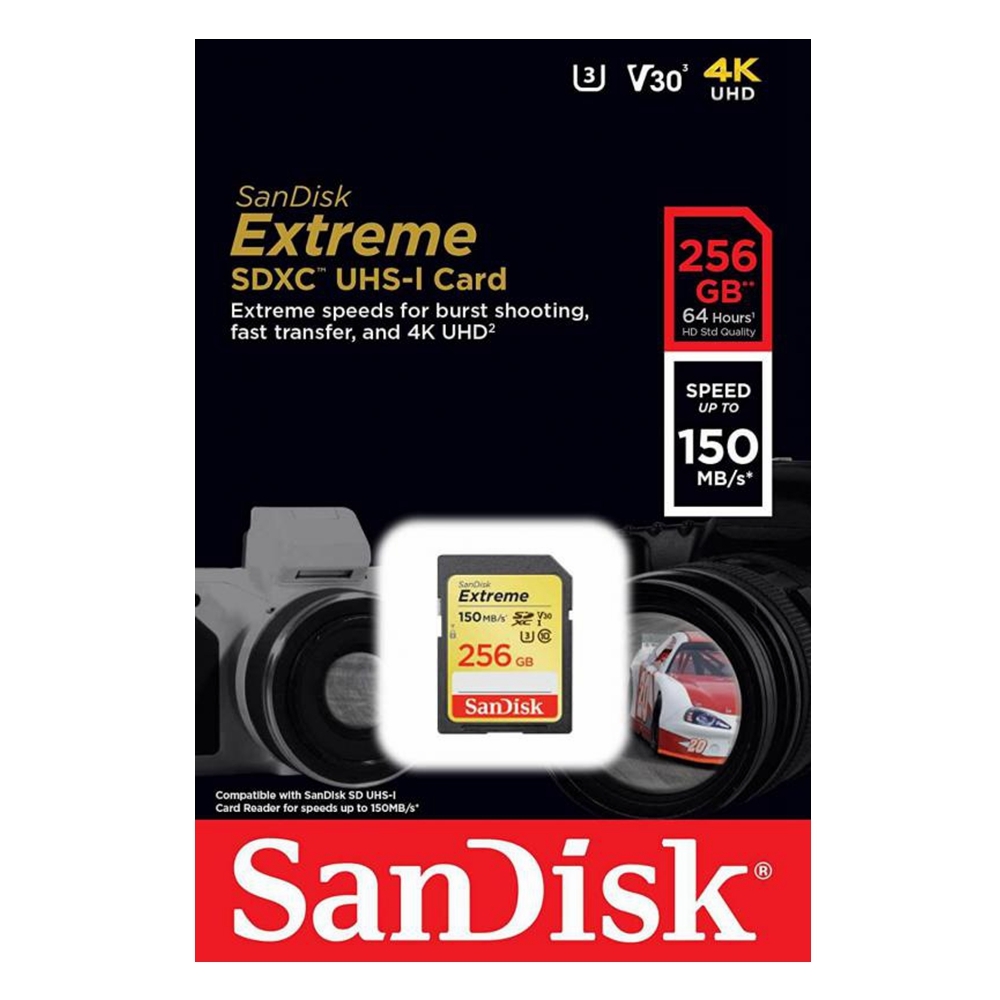 SanDisk Extreme 256GB SD Card SDXC UHS-I 150MB/s Camera DSLR Memory Card SDSDXV5-256G