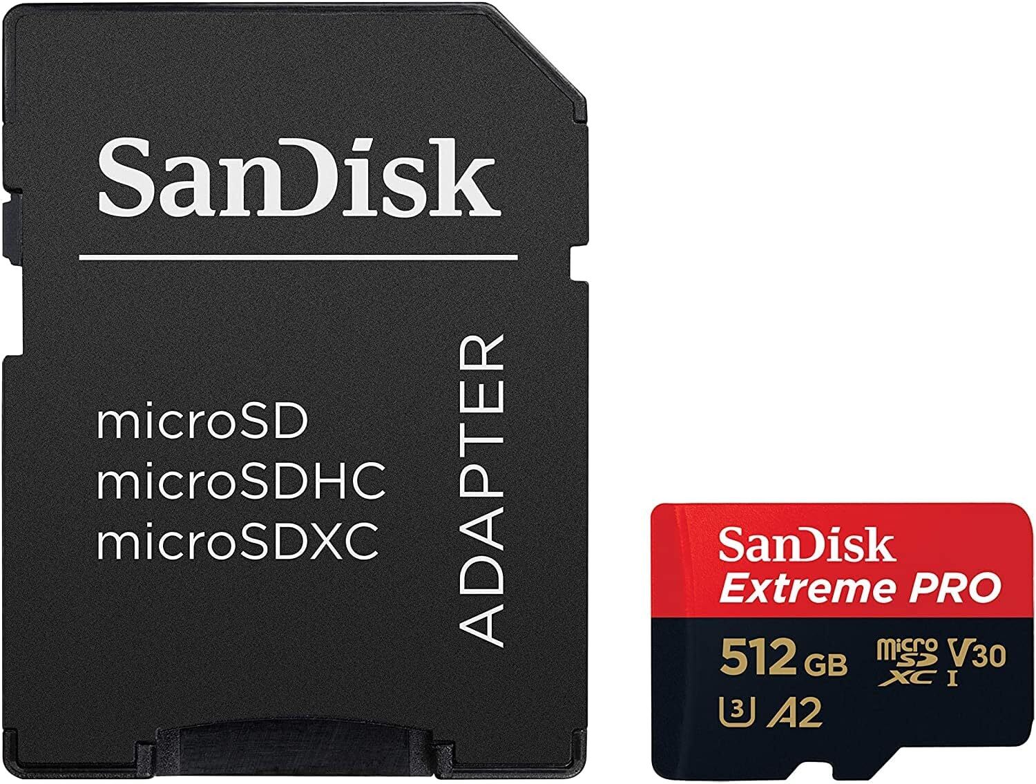 Kingston 512GB microSDXC Canvas Go Plus 170MB/s Read UHS-I, C10, U3, V30,  A2/A1 Memory Card + Adapter (SDCG3/512GB)