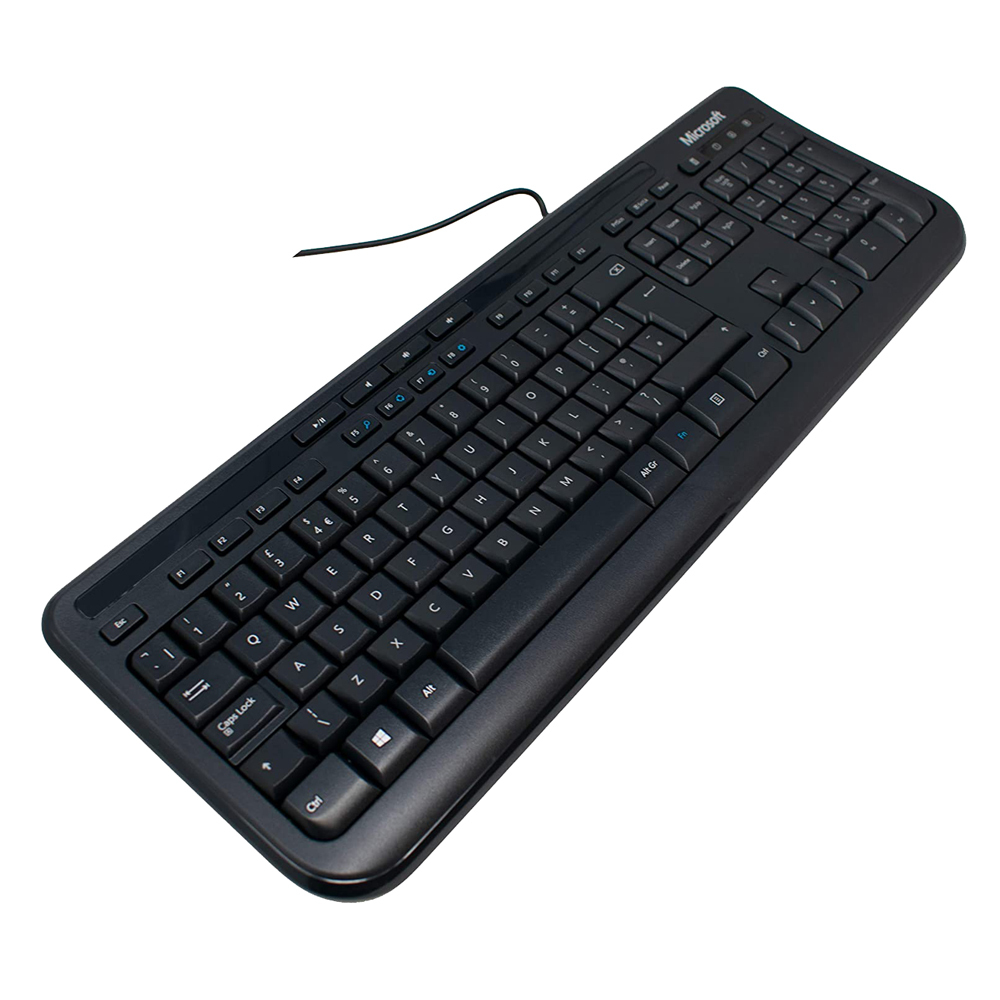 Microsoft Wired 600 Keyboard Black Anb 00025 Desktop Pc Usb