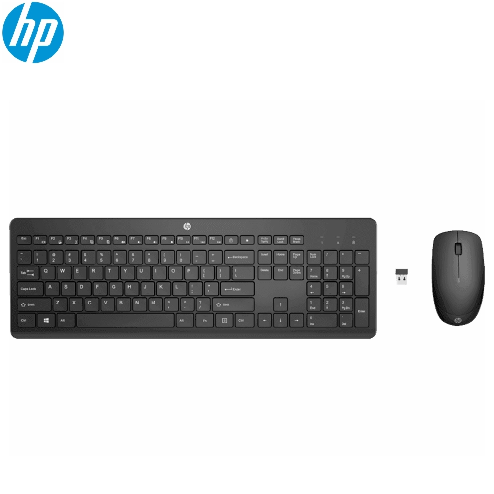 Wireless Mouse and Keyboard Combo HP 230 Quiet and Long-lasting batteries