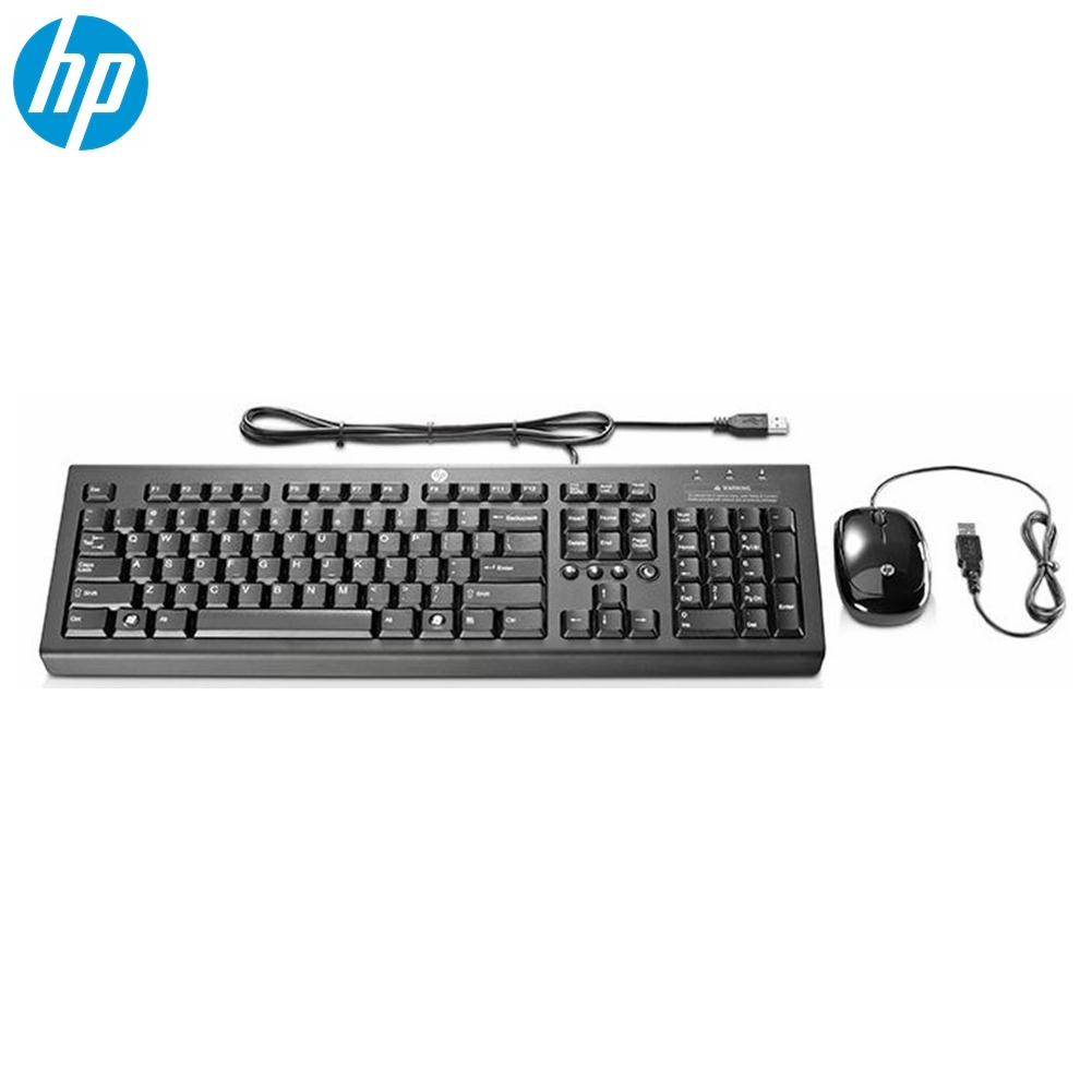 Keyboard and Mouse Combo HP Essential Full-sized Keyboard USB Connection 286J4AA