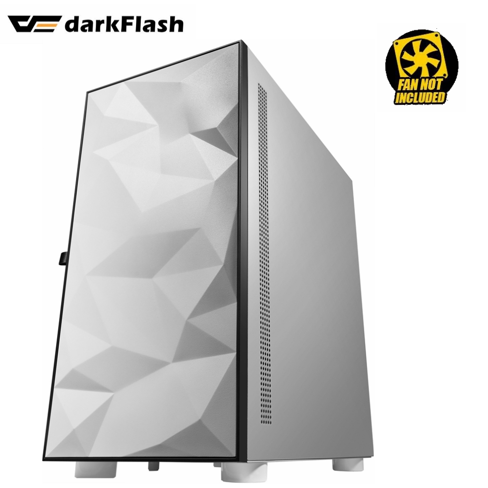 PC CASE DARKFLASH DLM21  Door Opening Tempered Glass Type Side Panel  WHITE