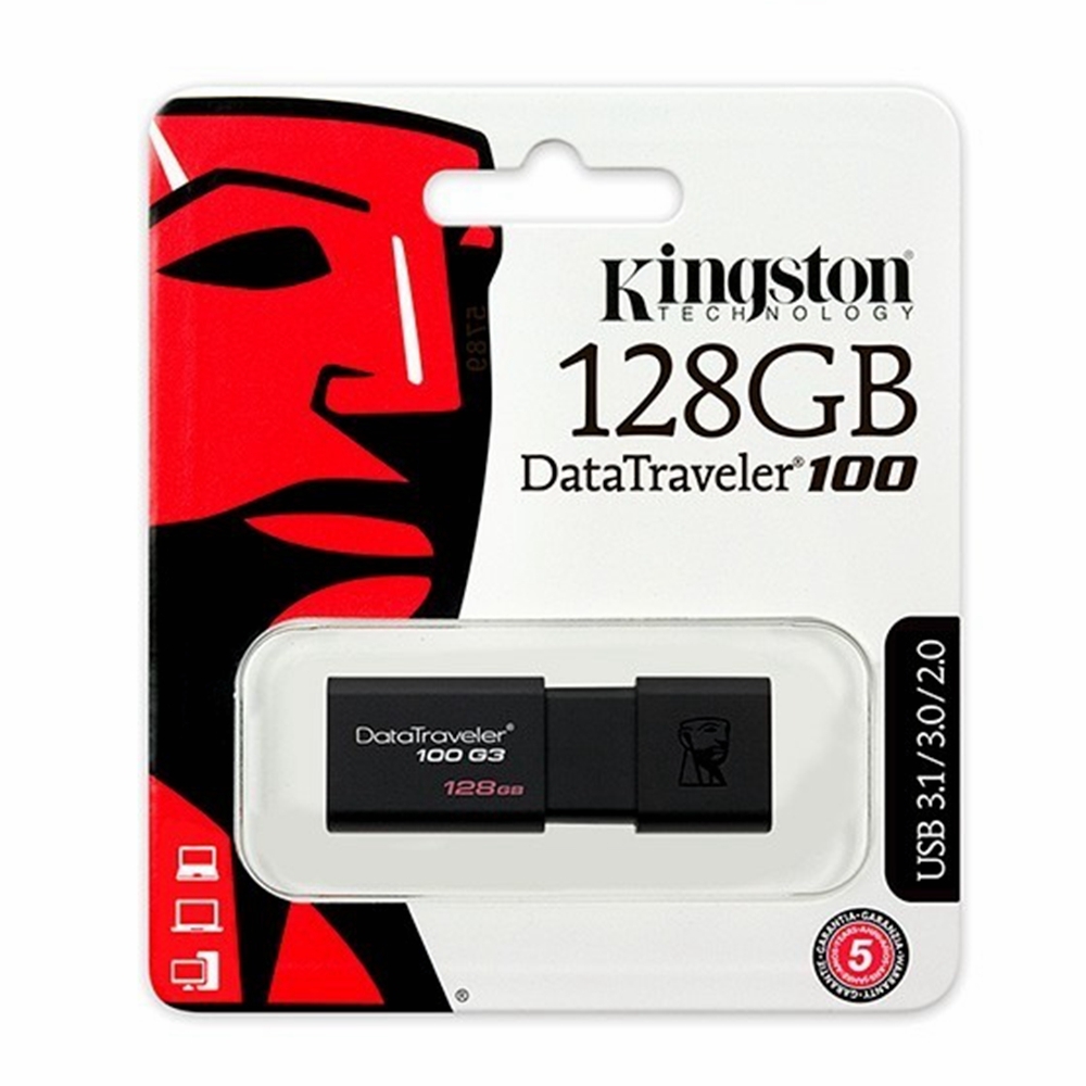 USB Kingston DataTraveler 128GB USB Flash Drive Memory Stick PC MAC USB 3.0 100MB/s