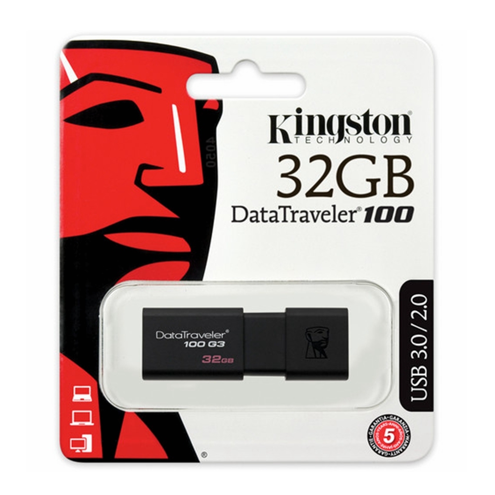 USB Drive Kingston DataTraveler 32GB USB Flash Drive Memory Stick PC MAC USB 3.0 100MB/s