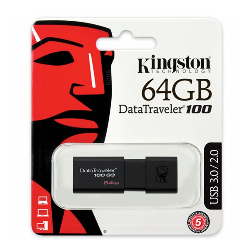 USB Drive Kingston DataTraveler 64GB USB Flash Drive Memory Stick PC