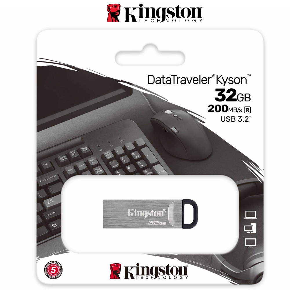 USB Drive 32GB Kingston Data Traveler USB 3.2 Kyson Flash Drive Memory Stick PC