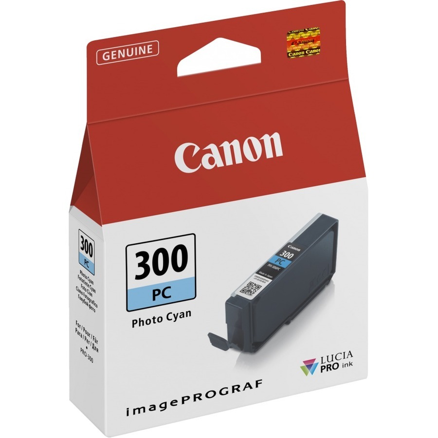 Canon LUCIA PRO PFI-300PC Original Inkjet Ink Cartridge - Photo Cyan ...