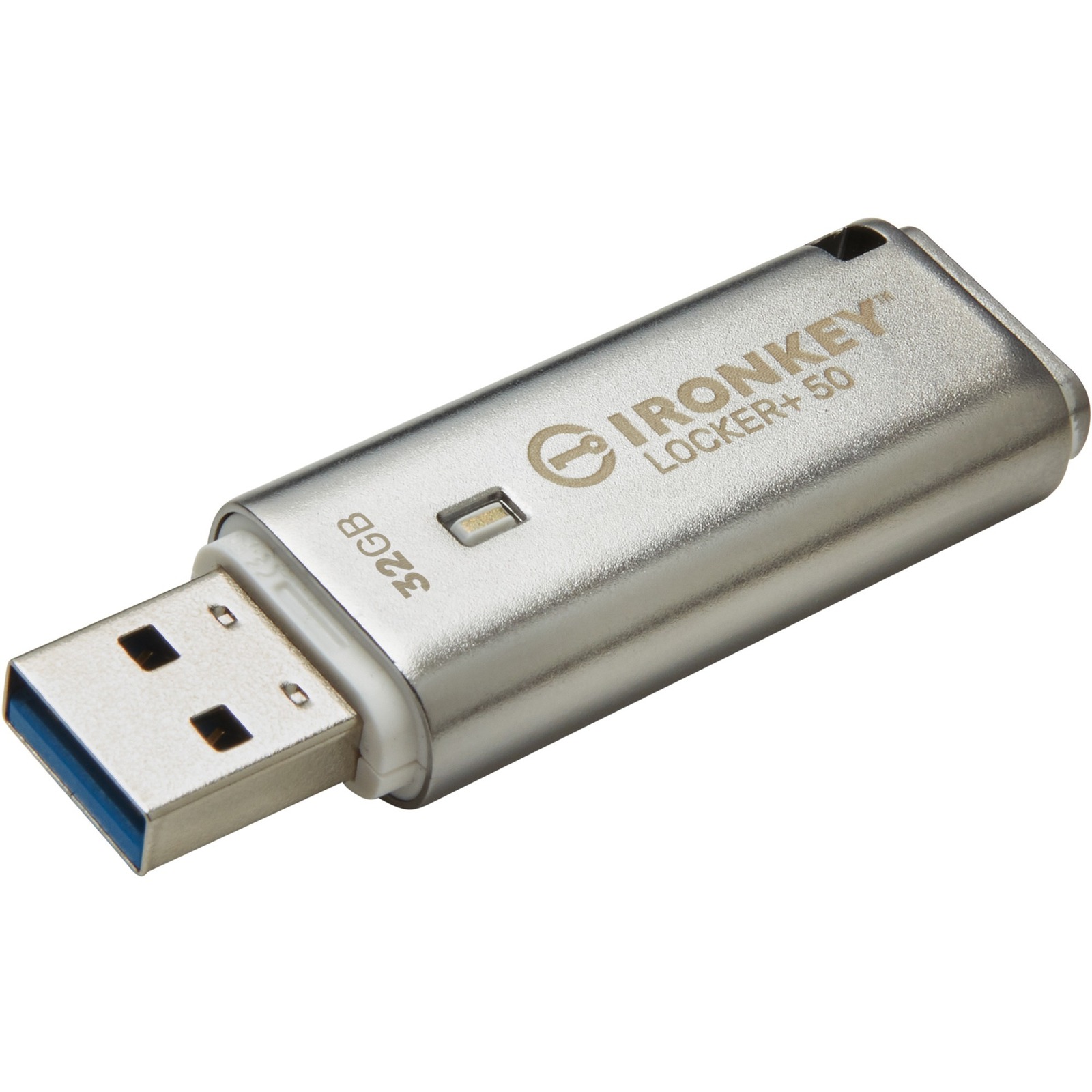 IronKey IKLP50 32 GB USB 3.2 (Gen 1) Type A Flash Drive - Silver - XTS ...