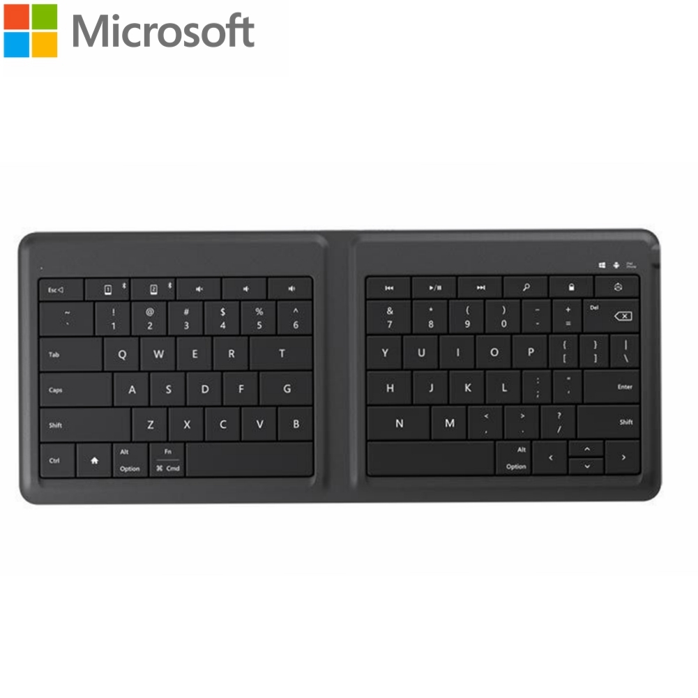 Wireless Keyboard Microsoft Universal Foldable Spill resistant Design Ultrathin GU5-00017