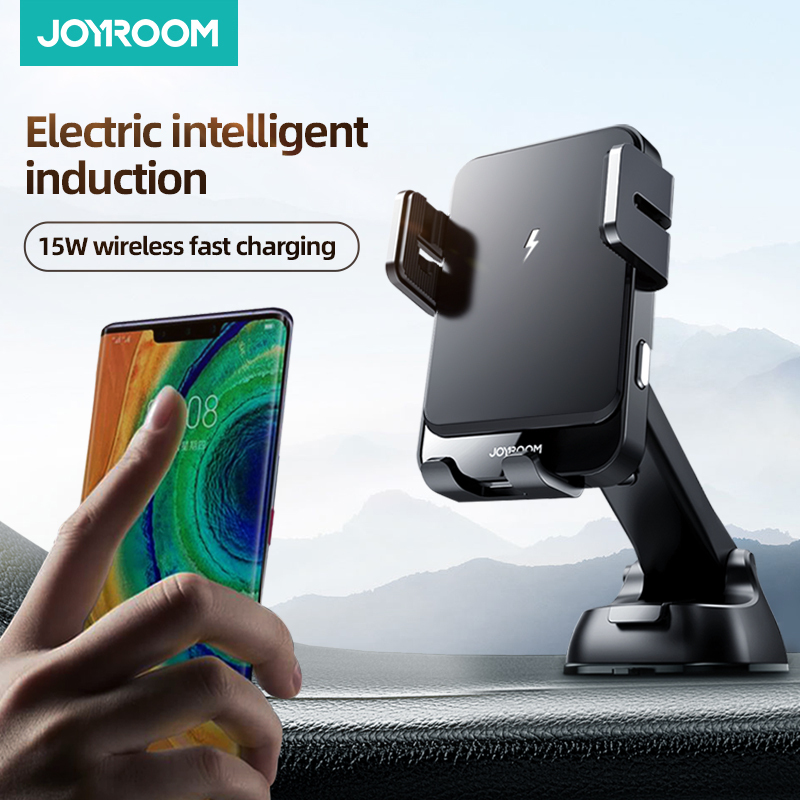 Car Phone Holder Joyroom Wireless Fast Charging Three-Axis Electric Dashboard