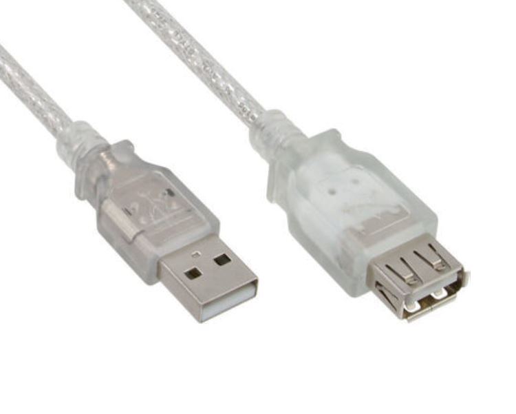 Astrotek USB 2.0 Extension Cable 30cm - Type A Male to Type A Female Transparent Colour RoHS ~CBAT-USB2-AA-1.8M