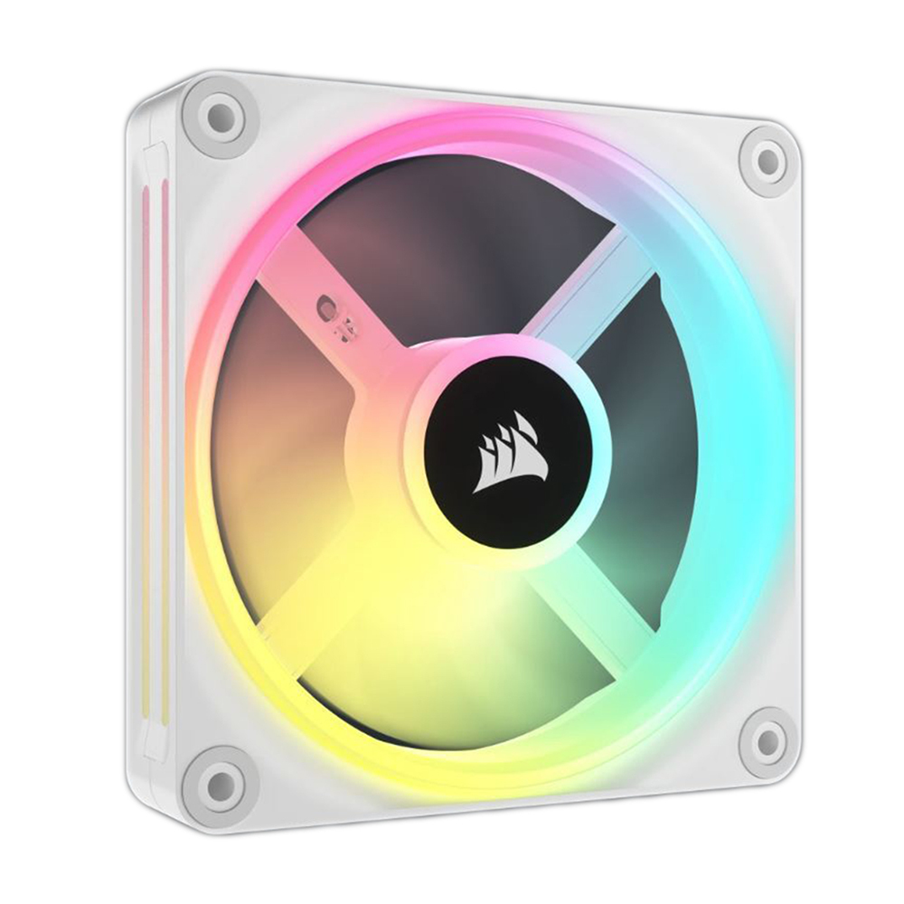 CORSAIR QX RGB Series, iCUE LINK QX120 RGB WHITE, 120mm Dome RGB Fan, Expansion Kit