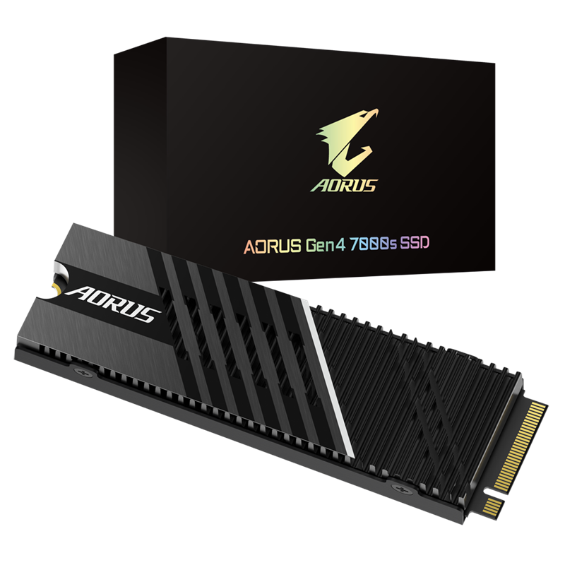 Gigabyte AORUS Gen4 7000s 1TB M.2 SSD, NVMe 1.4, 2280, 7000/5500 MB/s Seq. Read/Write, 700TBW, 5 Years Warranty