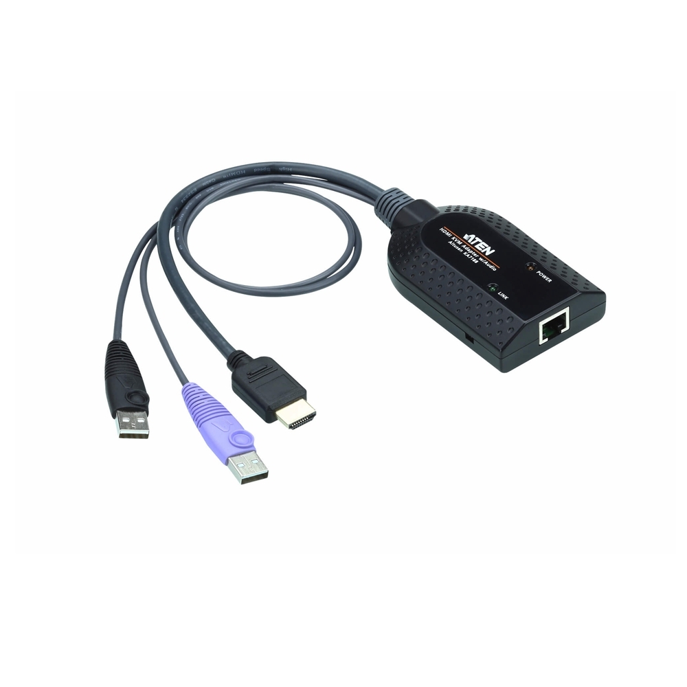 Aten KVM Cable Adapter with RJ45 to DisplayPort (w/ Audio Signal) & USB to suit KM and KN series