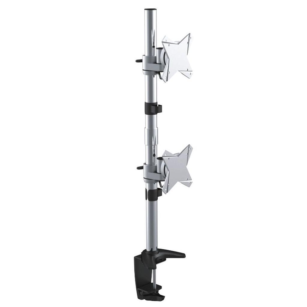 Astrotek Monitor Stand Desk Mount 43cm Arm for Dual Screens 13'-34' 10kg 15?? tilt 180?? swivel 360?? rotate VESA 75x75 100x100 LS