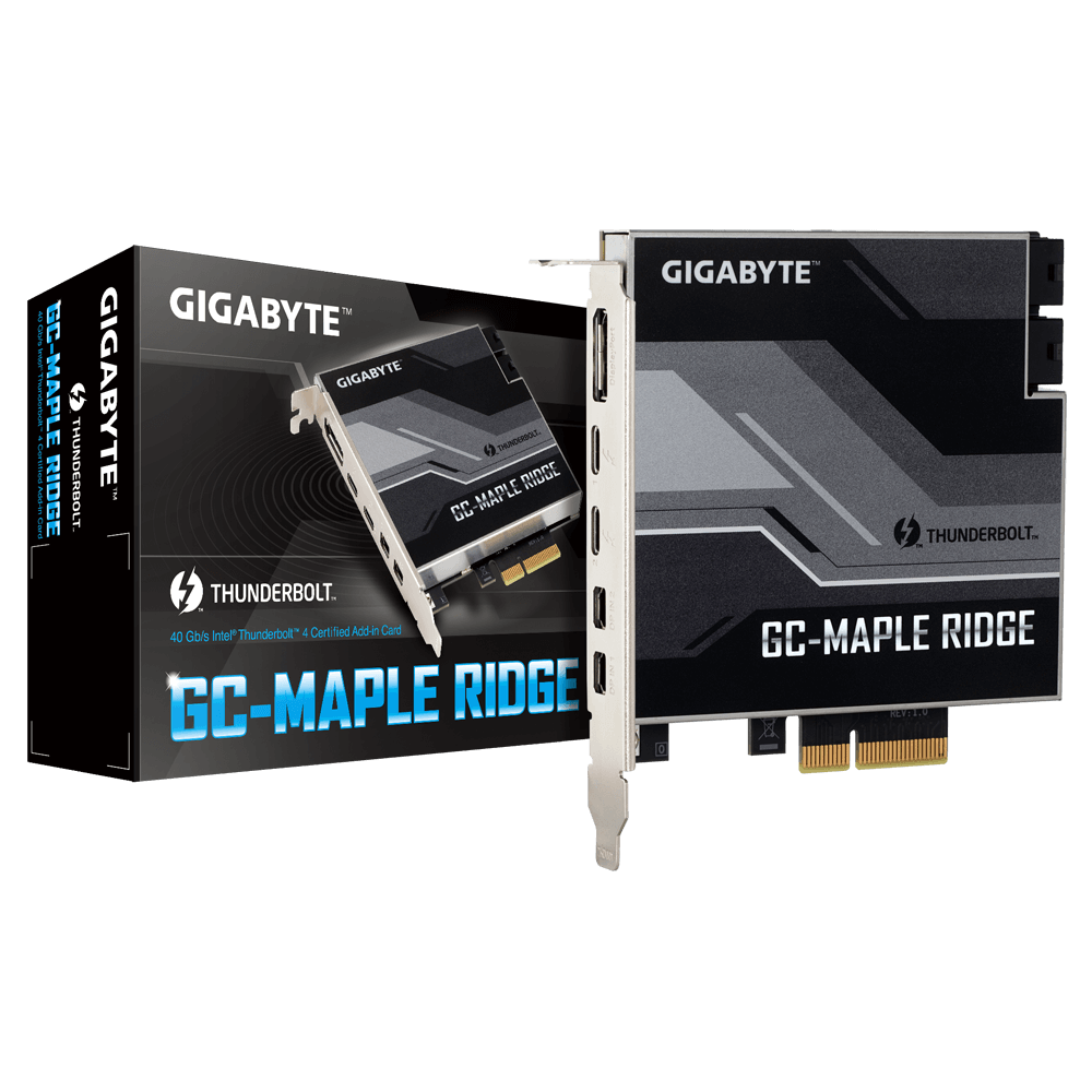 Gigabyte Maple Ridge Thunderbolt 4 Certified Addin Card, Dual
