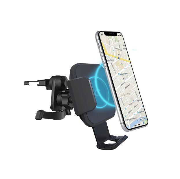 Race Wireless 10W Smartphone Car Charger Vent Mount Black