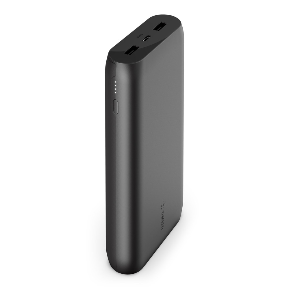 Belkin BOOST???CHARGE??? Power Bank 20K - Black - 20,000 mAh, 15W total power, USB-C port recharges quickly, LED light indicates power status