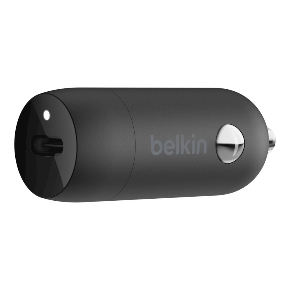 Belkin BoostUp 20W USB-C PD Car Charger - Black -Universally compatible with any USB C device, 2 Year Warranty