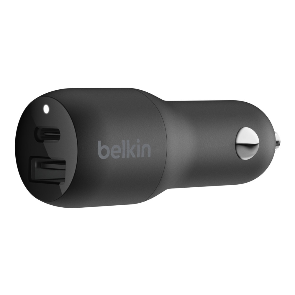 Belkin BoostUp 32W USB-C PD + USB-A Car Charger - Certified by the USB Implementers?€? Forum for compatibility and quality you can count on