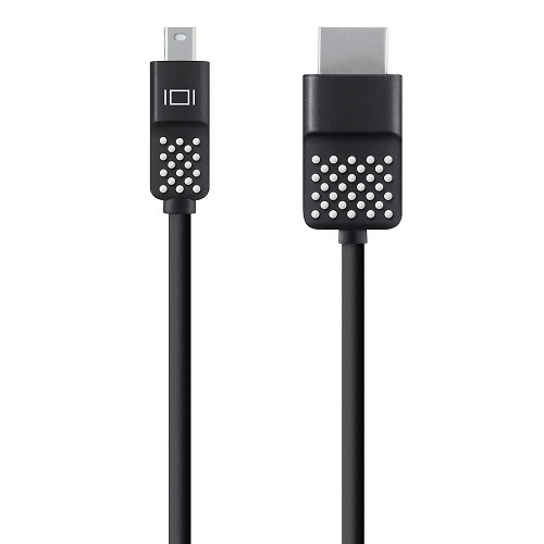 Belkin Mini DisplayPort??? to HDMI?? Cable, 4k - Black - Adapter transmits audio and video from mini DisplayPort to HDMI, Requires separate HDMI cable