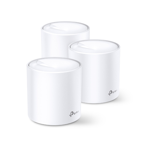 TP-Link Deco X20(3-pack) AX1800 Whole Home Mesh Wi-Fi System, Up To 530 sqm Coverage, WIFI6, 1201Mbps @ 5Ghz, 574Mbps @ 2.4 GHz OFDMA, MU-MIMO