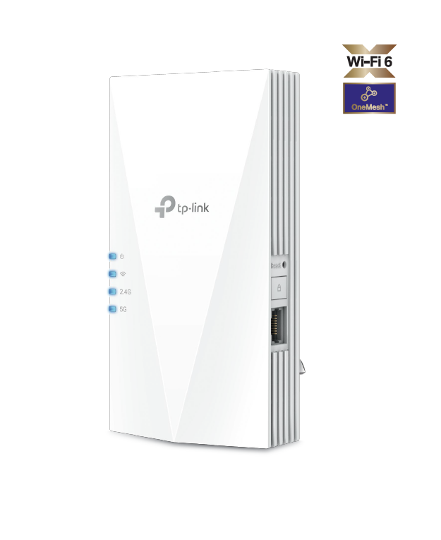 TP-Link RE500X AX1500 Wi-Fi Range Extender, WIFI6, OneMesh, Whole Home Coverage, AP Mode, Gigabit Ethernet Port
