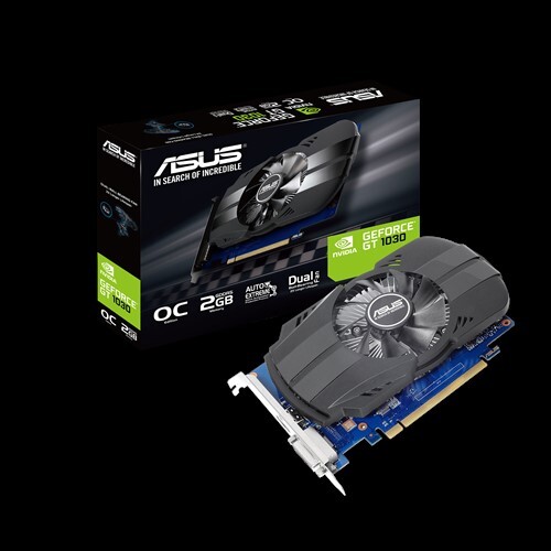 ASUS nVidia Phoenix GeForce GT1030  2GB OC Edition GDDR5 1 Fan, 1xHDMI/1xDVI-D, 1531 Boost NON-RGB