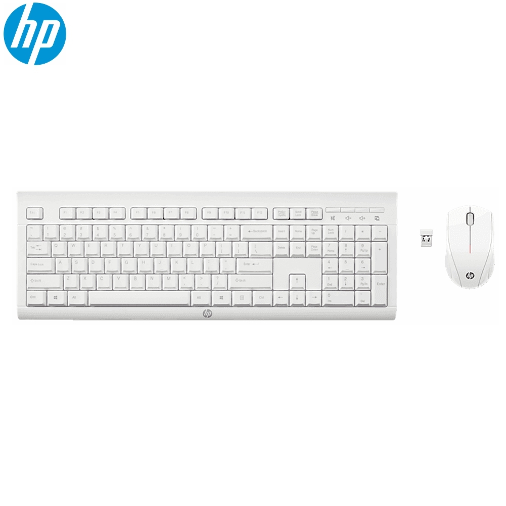 Wireless Keyboard & Mouse Combo HP C2710 Stylish Attractive Design Premium White