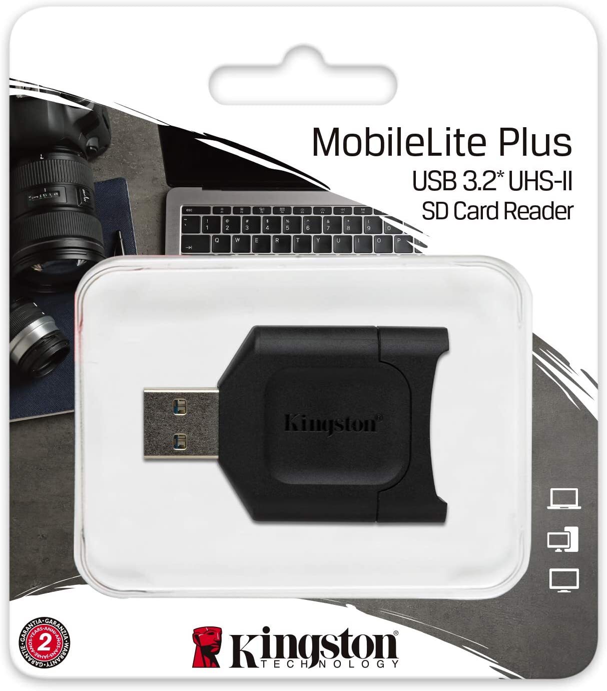 SD Card Reader Kingston UHS-II SD Card Reader USB 3.2 Memory Card Reader MLP