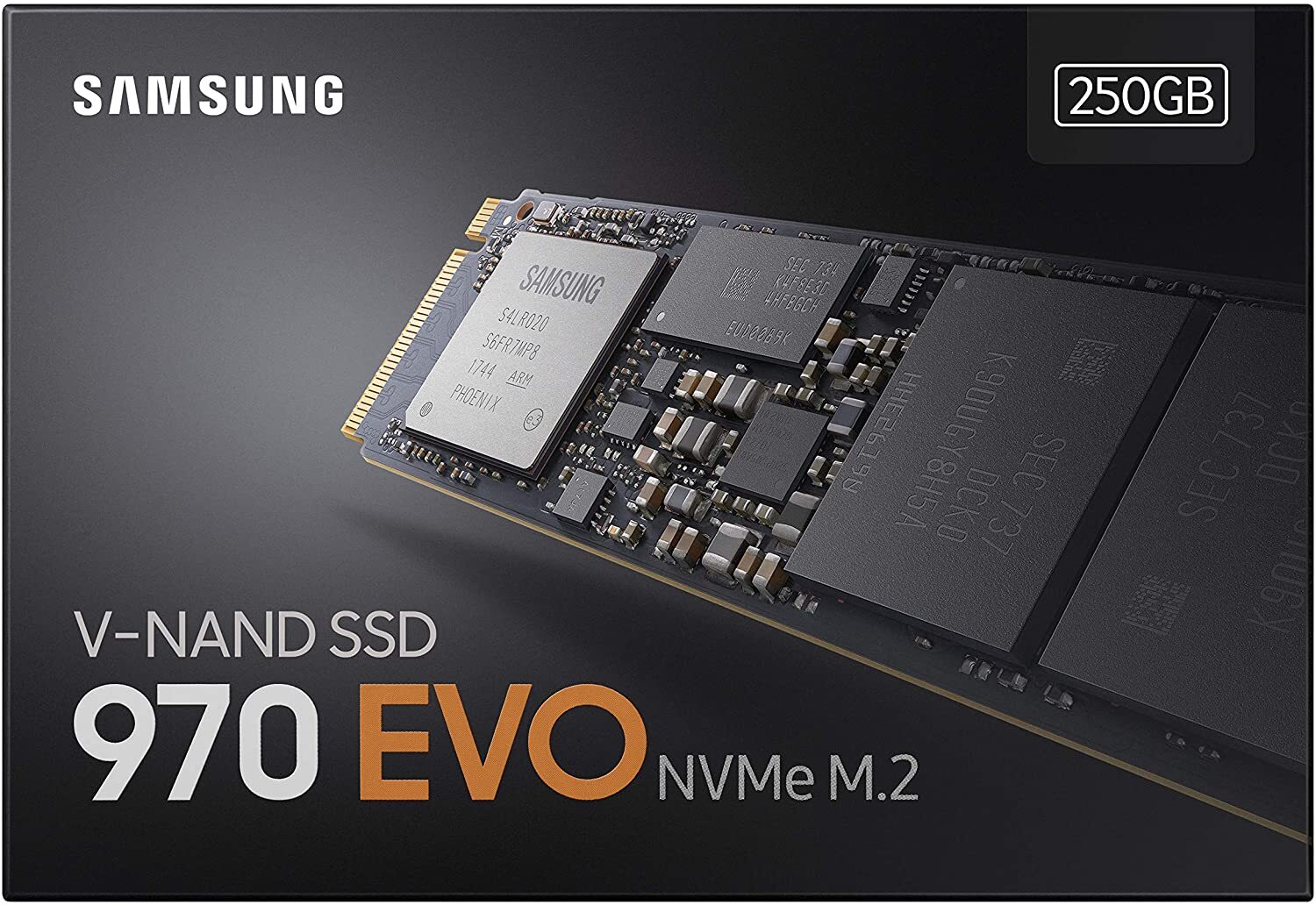 Samsung 970 EVO SSD 250GB Internal Solid State Drive Laptop V-Nand M.2 SATA III 3500MB/s