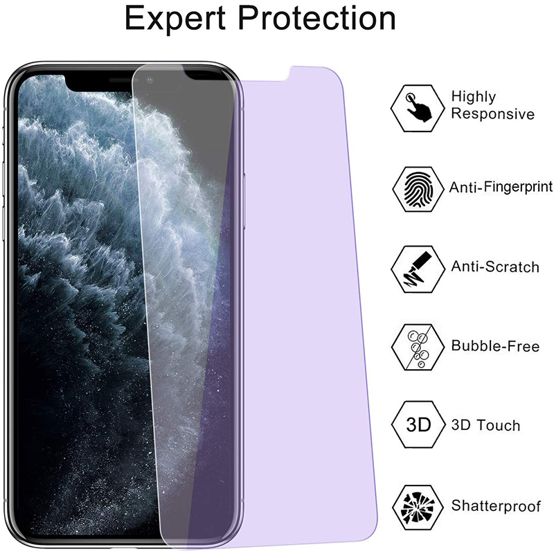 Screen Protector Nuglas Anti Blue UV Tempered Glass For IPhone 11 Pro Max/Xs Max