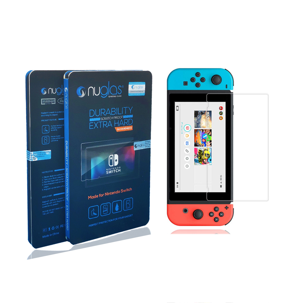 Screen Protector Nuglas Clear Tempered Glass Complete Protection Nintendo Switch