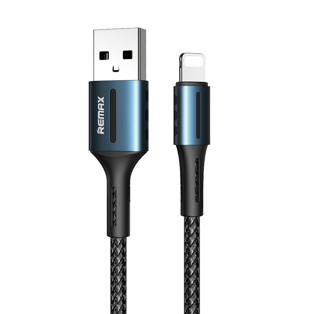 Phone Cable REMAX lightning  Barrett Series Fast Charging Data Cable 2.4A Black