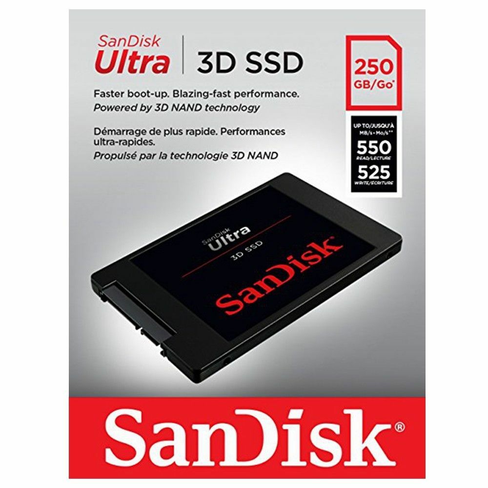 Sandisk SSD 250GB Internal State Drive Laptop 2.5" 3D Nand SATA III
