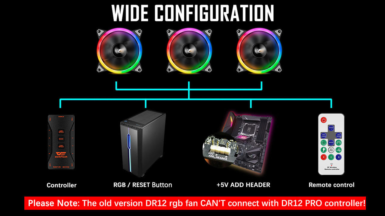 computer fans darkflash