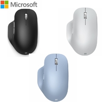 Wireless Mouse Microsoft Bluetooth Ergonomic Mouse - Matte Black & White & Blue
