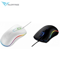 Wired Gaming Mouse Alcatroz ASIC 9 RGB FX Light Effect High Definition White & Black