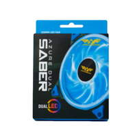 Gaming PC Cooling Fan Armaggeddon Azure Dual Saber LED 120mm Blue Led 
