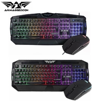 Gaming Keyboard Mouse Combo Armaggeddon AK6770 & AK6880 Kalashnikov 7 Colours Backlights