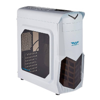 PC Case ARMAGGEDDON Vulcan V1X Gaming PC Chassis Mid Tower Case White 