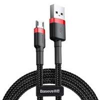 Phone Cable Baseus cafule Fast Charging USB to Micro USB  2A 3M Black & Grey