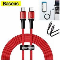 Phone cable Baseus data cable Type-C Power Delivery 2.0 60W 20V 3A Black/ Red