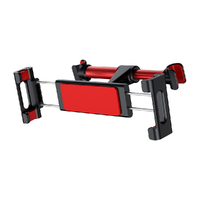 Car Backseat Phone Holder Baseus 360 Rotate Stand Headrest Bracket - Red