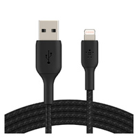 Belkin BOOST CHARGE IOS to USB-A Cable For iPhone & iPad Black CAA001bt1MBK - 1m