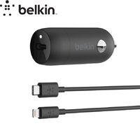 Belkin BOOST UP 20W PD Car Charger + Type-C to Lightning Cable For IPhone IPad 