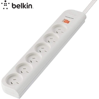 Belkin 6-Outlet Economy Surge Protector 2 M Heavy Duty Power Cable White