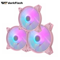 PC CASE FAN DARKFLASH  C6 3 in 1 Aurrora Spectrum RGB 120mm Tuning Fan PINK