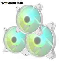 PC CASE FAN DARKFLASH  C6 3 in 1 Aurrora Spectrum RGB 120mm Tuning Fan WHITE