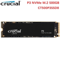 SSD M.2 500GB Crucial P3 NVMe M.2 PCIe 3D NAND SSD CT500P3SSD8 UP to 3500MB/s